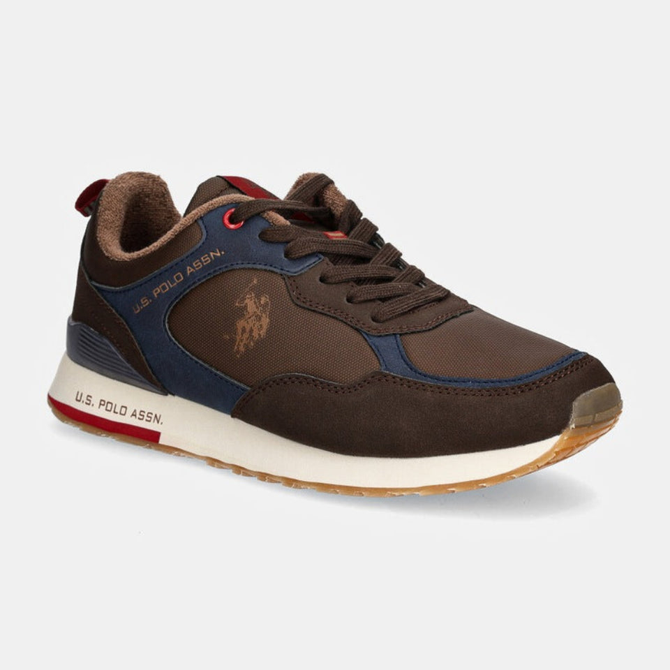 U.S. Polo Assn. Men's Dark Brown & Dark Blue Sneakers