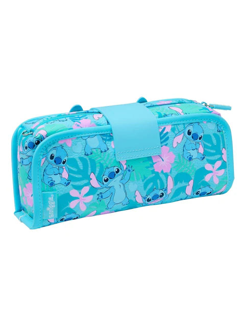 Smiggle Blue Stitch Utility Pencil Case