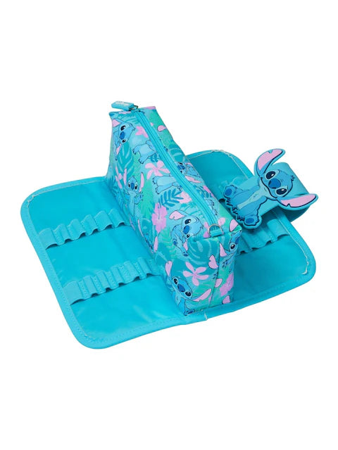 Smiggle Blue Stitch Utility Pencil Case