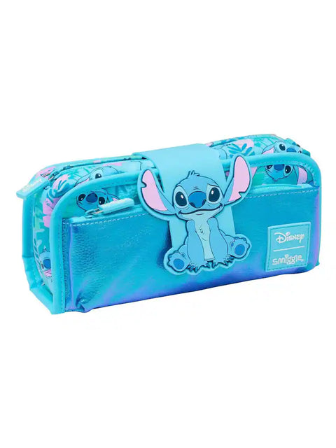 Smiggle Blue Stitch Utility Pencil Case