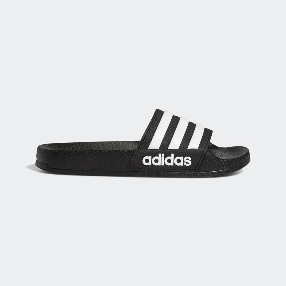 Adidas Unisex Kids Black And White Adilette Shower Slides Slippers