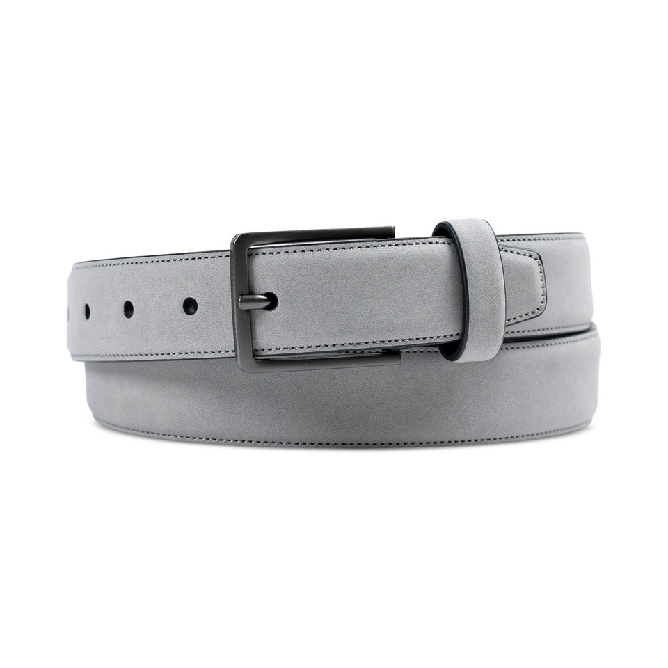 Alfani Men's Grey Faux Leather Suede Dress Belt | Alfani In Lebanon