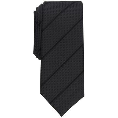 Alfani Men's Black Mallard Slim Stripe Tie ABL403