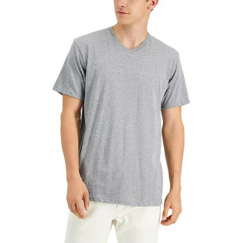 Alfani Men's Gray Heather Travel Stretch V-Neck T-Shirt | Alfani in Lebanon
