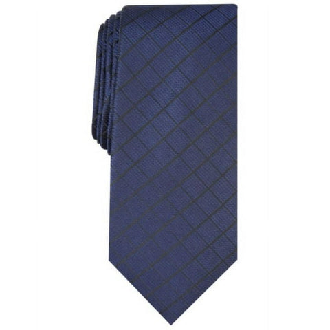 Alfani Men's Navy Multi Grid Slim Fit Tie | Alfani In Lebanon