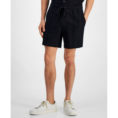 Alfani Men's Black Pique All Cotton Shorts | Alfani In Lebanon