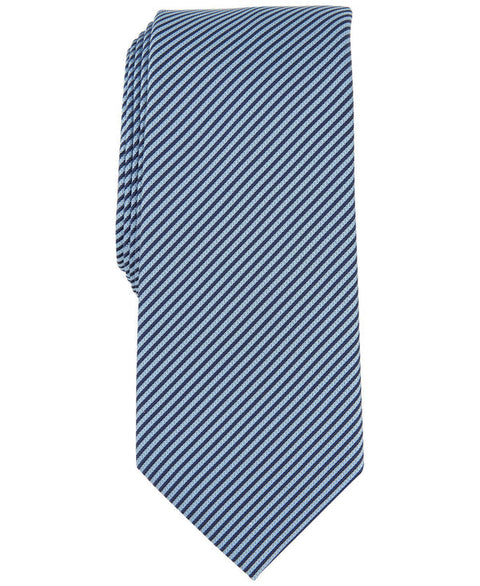 Alfani Men's Denim Blue Regular fit Tie Necktie Striped | Alfani In Lebanon