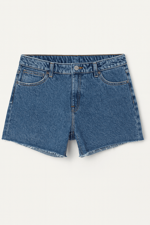 Wrangler Women's Blue Denim Loose Short | Wrangler In Lebanon