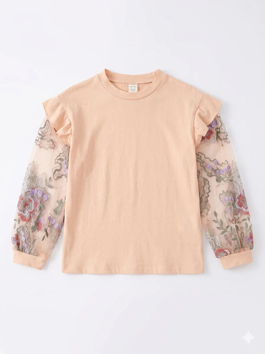 Zara Girl's Peach Sweatshirt | Zara In Lebanon