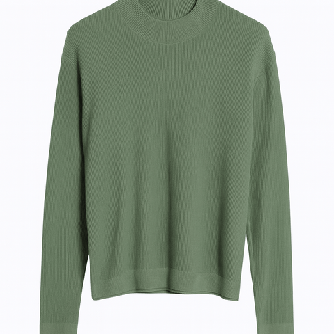 Jack & Jones Men's Khaki Green Mock Neck Blouse | Jack & Jones In Lebanon