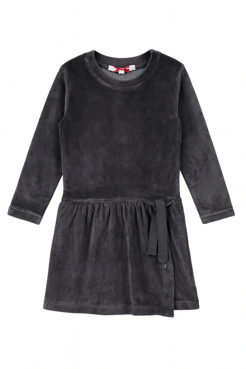 Boboli Girl's Navy Velvet Dress| Boboli in Lebanon