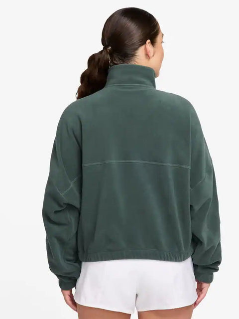 Nike Women's Green Therma-Fit  1/2 Zip Sweatshirts | Nike In Lebanon