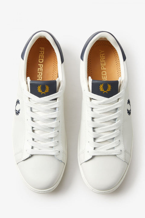 Fred Perry Men's White Spencer Leather Sneakers |Fred Perry In Lebanon