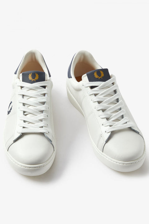 Fred Perry Men's White Spencer Leather Sneakers |Fred Perry In Lebanon
