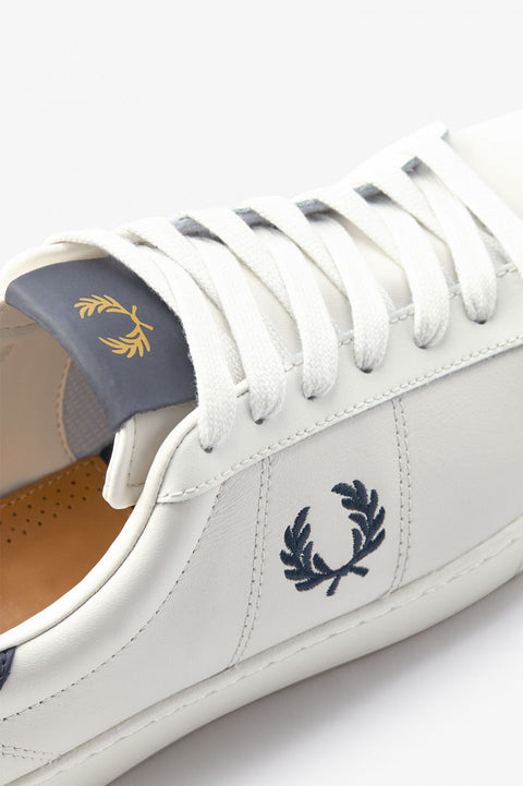 Fred Perry Men's White Spencer Leather Sneakers |Fred Perry In Lebanon