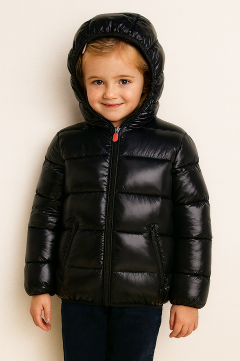 Save The Duck Girl's Kate Black Hooded Jacket  |Save The Duck In Lebanon