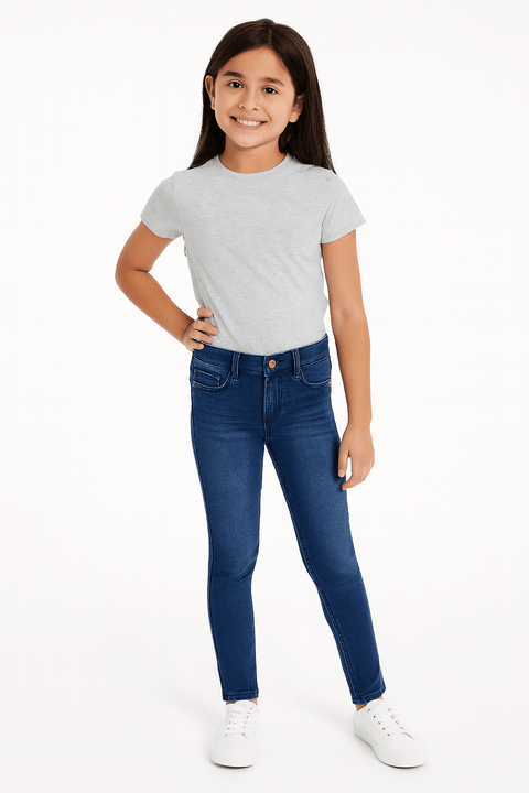 POMPdeLUX Girl's Navy Blue Jeans | POMPdeLUX in Lebanon