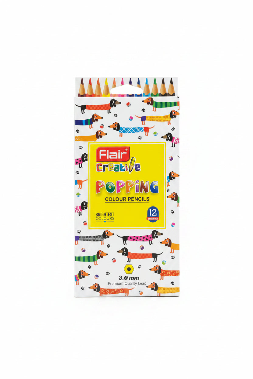 Flair Creative Popping 12 Bright Color Pencils FCCP-04