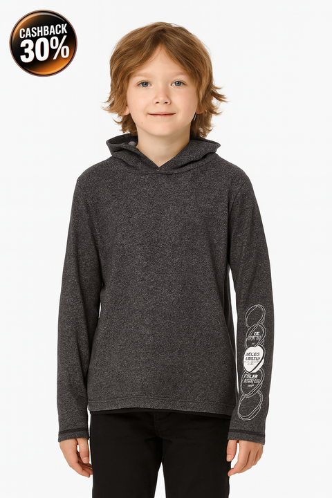 S.Oliver Boy's Grey Long-Sleeve Hoodie |S.Oliver in Lebanon