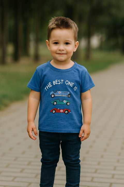 Mango Baby Boy's Blue Graphic T-Shirt |Mango In Lebanon