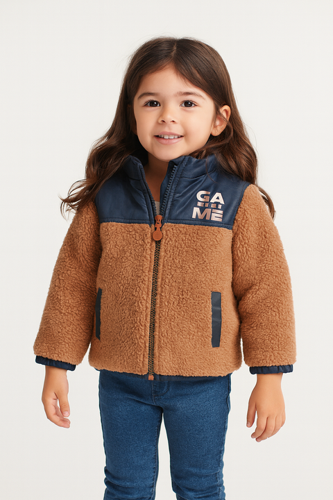 Boboli Girl's Pink Wool Jacket| Boboli in Lebanon