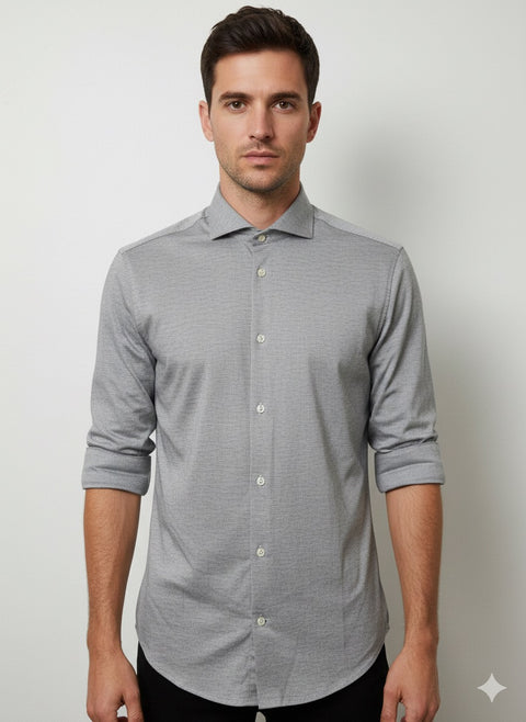 Selected Homme  Men's Grey Mixed With Bright White Shirt | Jack & Jones In Lebanon