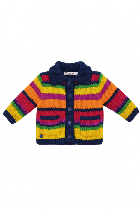Boboli Baby Girl Multicolor Knitted Jacket | Boboli In Lebanon