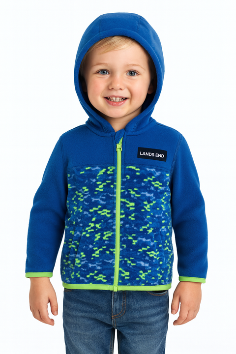 Lands' End Baby Boy's Navy Blue Printed Hooded Jacket |Land Ends' In Lebanon