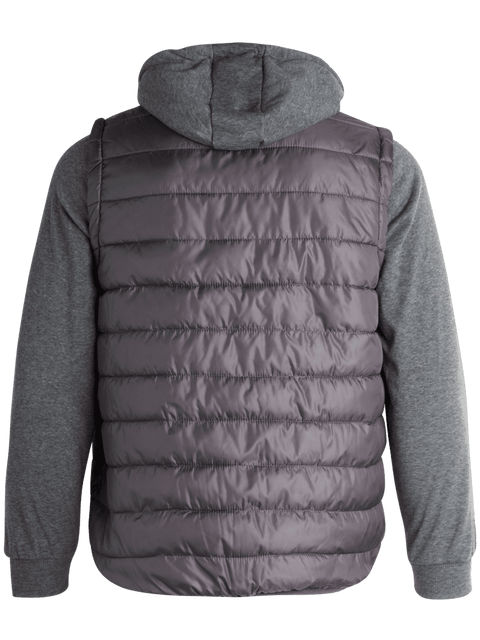 Cherokee Men’s Grey Lightweight Quilted Puffer Hooded Jackets | Cherokee In Lebanon
