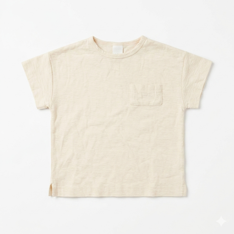 Zara Baby Boy's Cream Chest Pocket T-Shirts | Zara In Lebanon