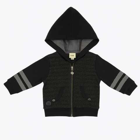 Boboli Baby Girl's Black Zippered Jacket| Boboli in Lebanon