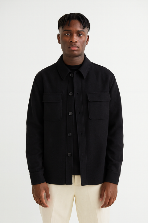 Asos Design Men's Black Coat ANF2125