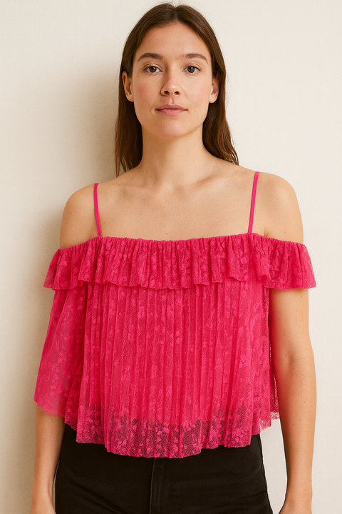 Mango Women's Pink Sleeveless Top| Mango in Lebanon
