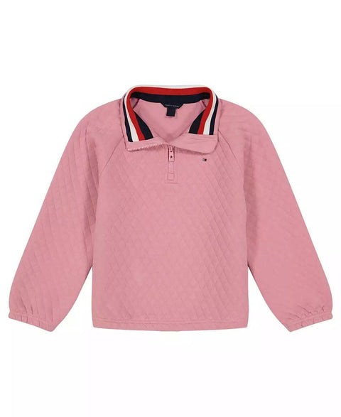 Tommy Hilfiger Girl's Pink Toddler and Lit Pale Primrose Sweatshirt | Tommy Hilfiger In Lebanon