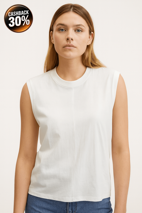 Calvin Klein Women's White Blouse ABF2030