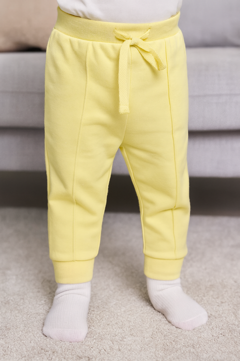 Sinsay Baby Girl's Light Yellow Jogger Sweatpants | Sinsay In Lebanon