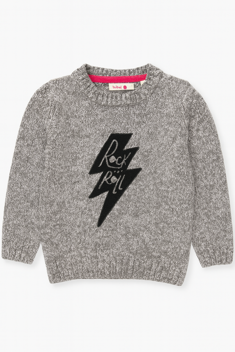 Boboli Kid's Washed Grey Long-Sleeve Sweatshirt| Boboli in Lebanon