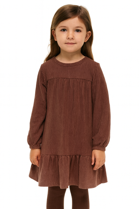 POMPdeLUX Girl's Multicolor Long-Sleeve Dress | POMPdeLUX in Lebanon