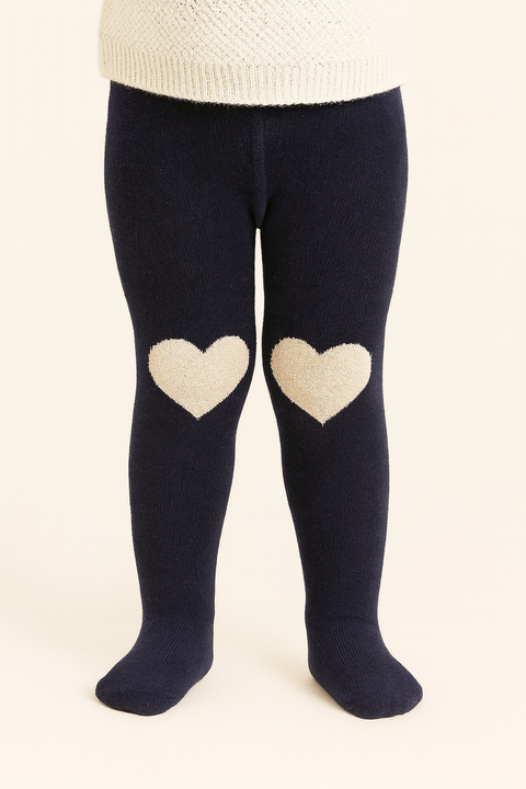 Boboli Baby Girl's Navy/Silver Tights | Boboli in Lebanon