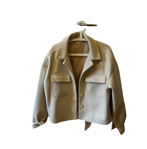 Leger Women's Beige Cropped Jacket |Leger in Lebanon