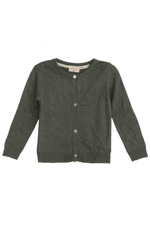 POMPdeLUX  Baby Girl's Green Beatrice Knit Cardigan| POMPdeLUX in Lebanon