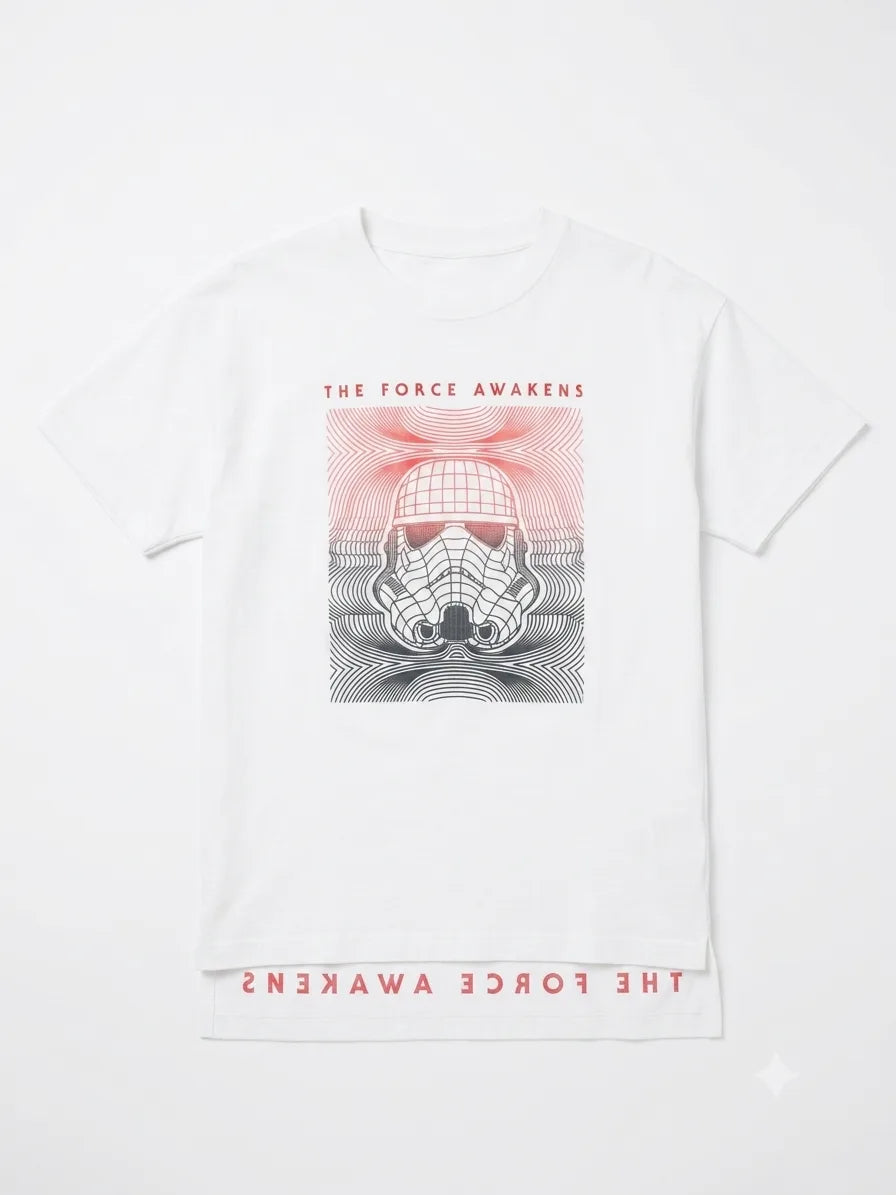 Zara Boy's White All Over Printed Crew Neck T-Shirts | Zara In Lebanon