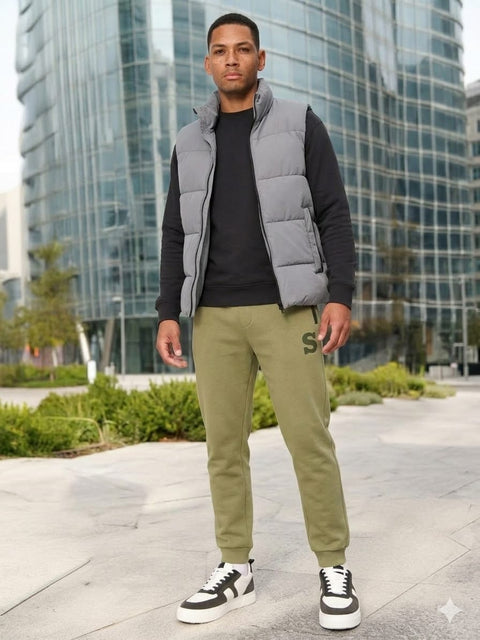 Sinsay Men's Olive Green Jogger Sweatpants | Sinsay In Lebanon
