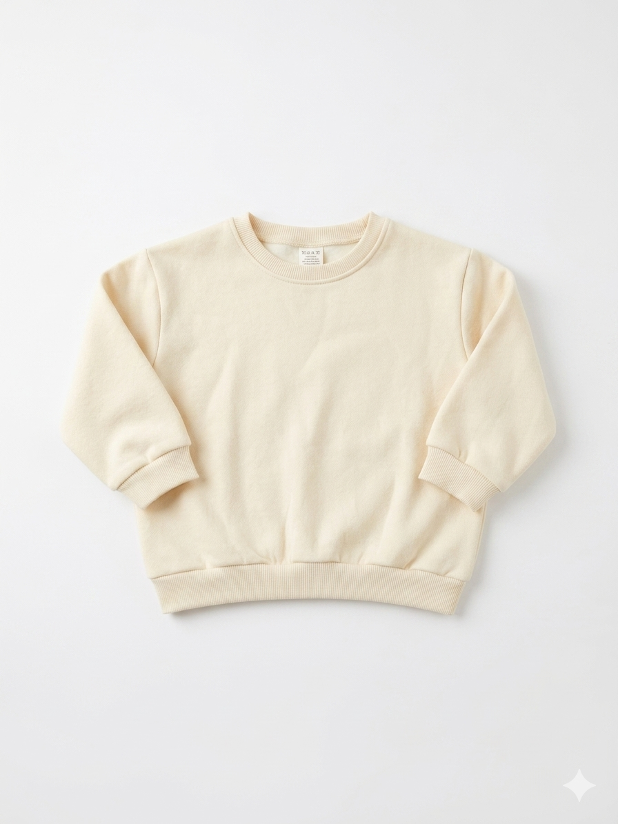 Zara Girl's Cream Plain Sweatshirt | Zara In Lebanon