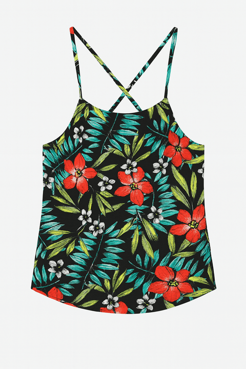 Mango Women's Multicolor Sleeveless Blouse| Mango in Lebanon
