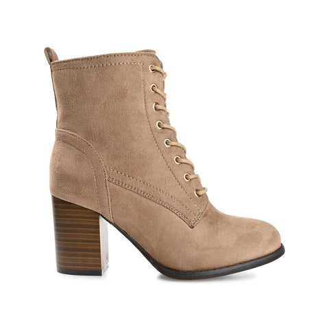 Journee Collection Women's Beige WD Baylor Lace Bootie Heels |Journee Collection In Lebanon