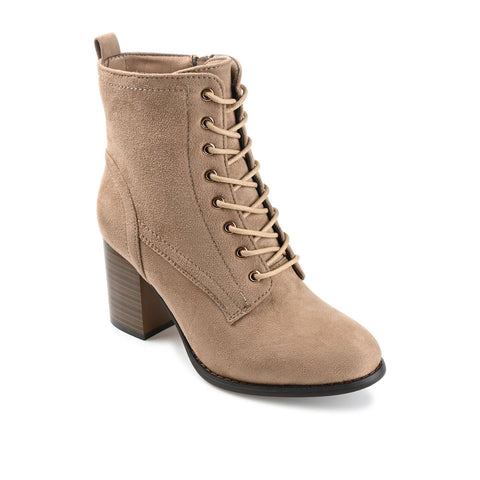 Journee Collection Women's Beige WD Baylor Lace Bootie Heels |Journee Collection In Lebanon