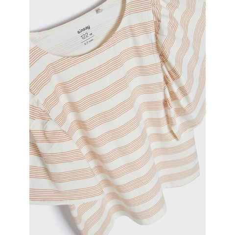 Sinsay Girl's Off-White Long-Sleeve Blouse ANFK1409