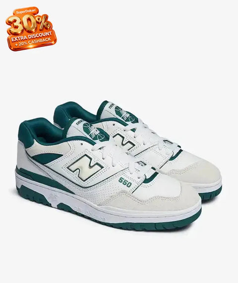 New Balance Unisex BB550STA White & Green Sneakers | New Balance In Lebanon