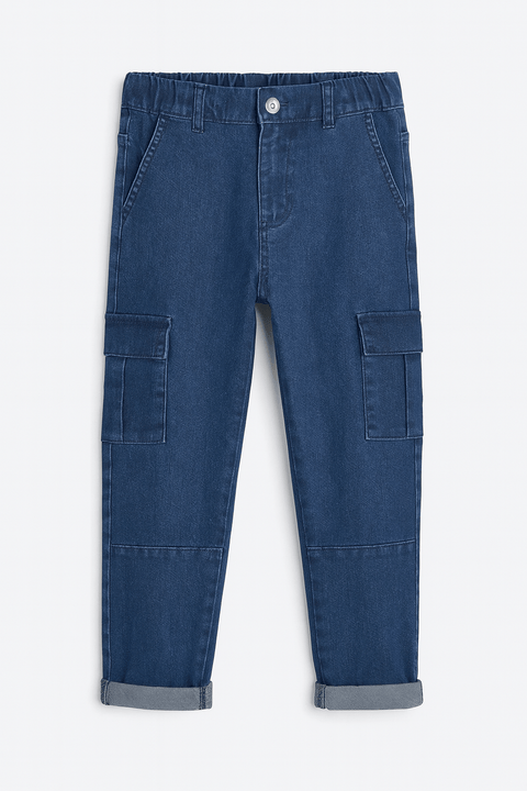 Sinsay Boy's Navy Blue Cargo Jeans | Sinsay In Lebanon